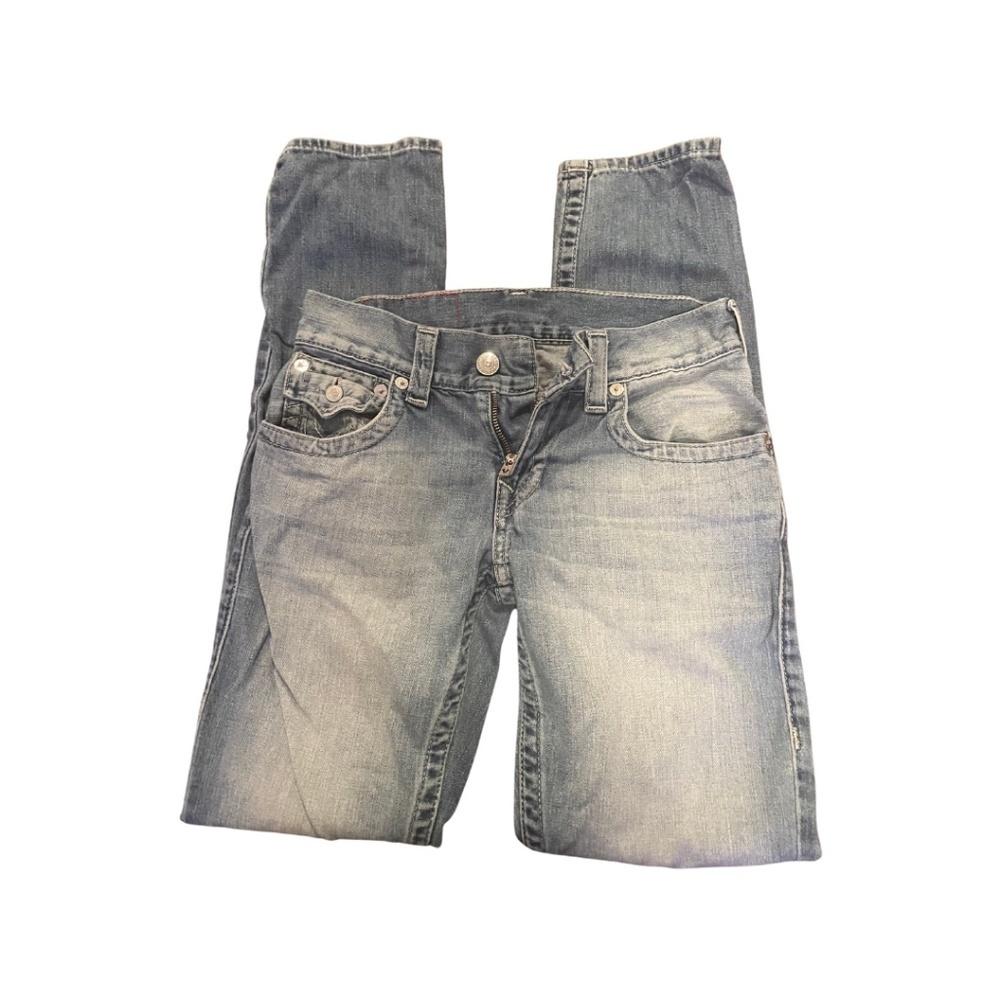 True Religion Rocco Slim Distressed Blue Jeans Sz 27 Men - Holiday Streetwear